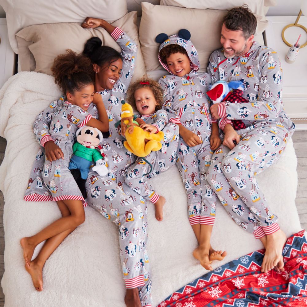 Mickey Mouse and Friends Holiday One-Piece Pajama for Kids