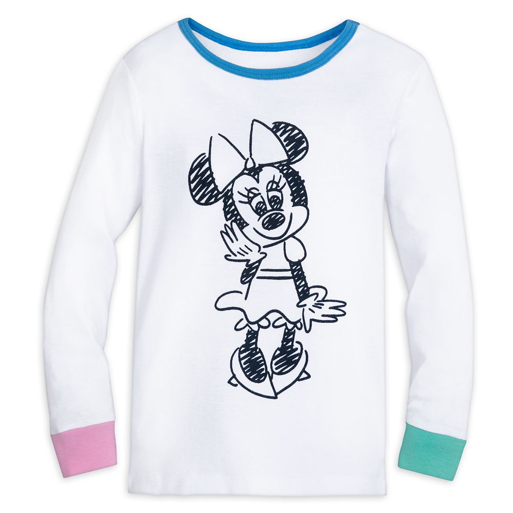 Minnie Mouse Colorable Pajama, Pillowcase, and Marker Set for Kids
