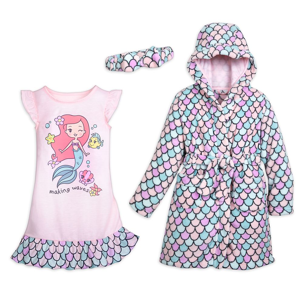Ariel Robe, Nightshirt and Headband Set for Girls  The Little Mermaid Official shopDisney