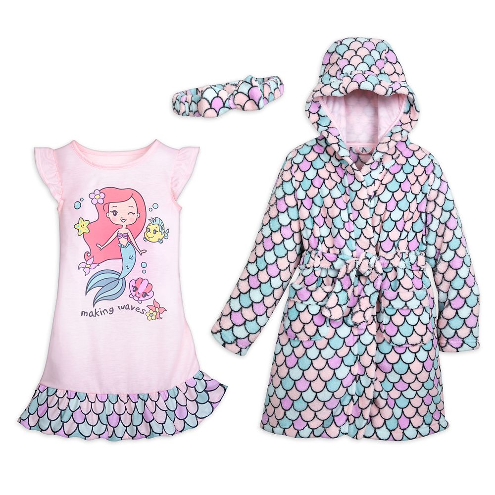 Ariel Robe, Nightshirt and Headband Set for Girls – The Little Mermaid has hit the shelves