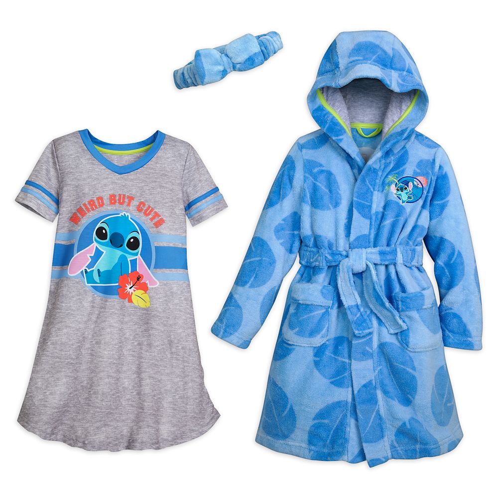 Stitch Robe, Nightshirt and Headband Set for Girls – Lilo & Stitch