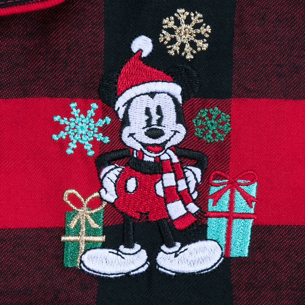 Mickey Mouse Holiday Plaid PJ Set for Boys – Personalized