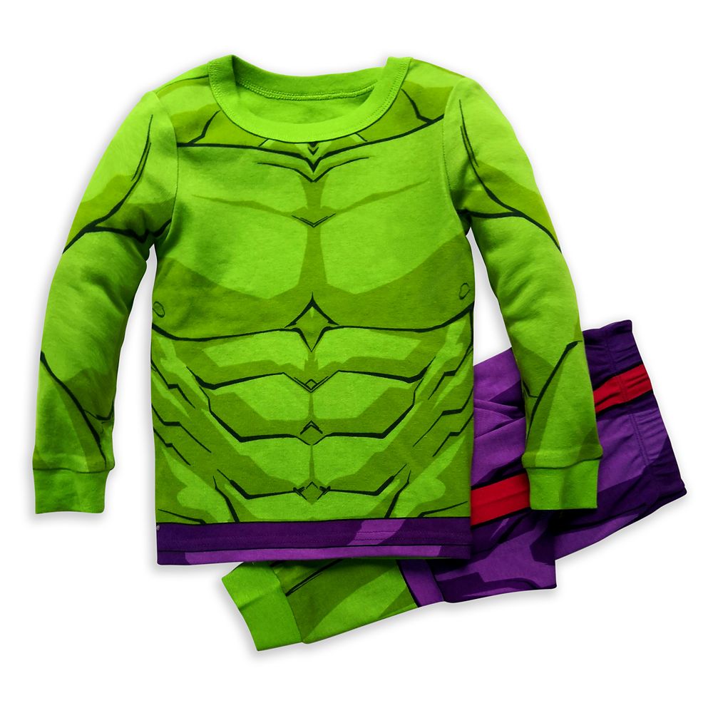 TDP Boys Hulk Pajamas Pjs Set Character Kids Avengers Gift