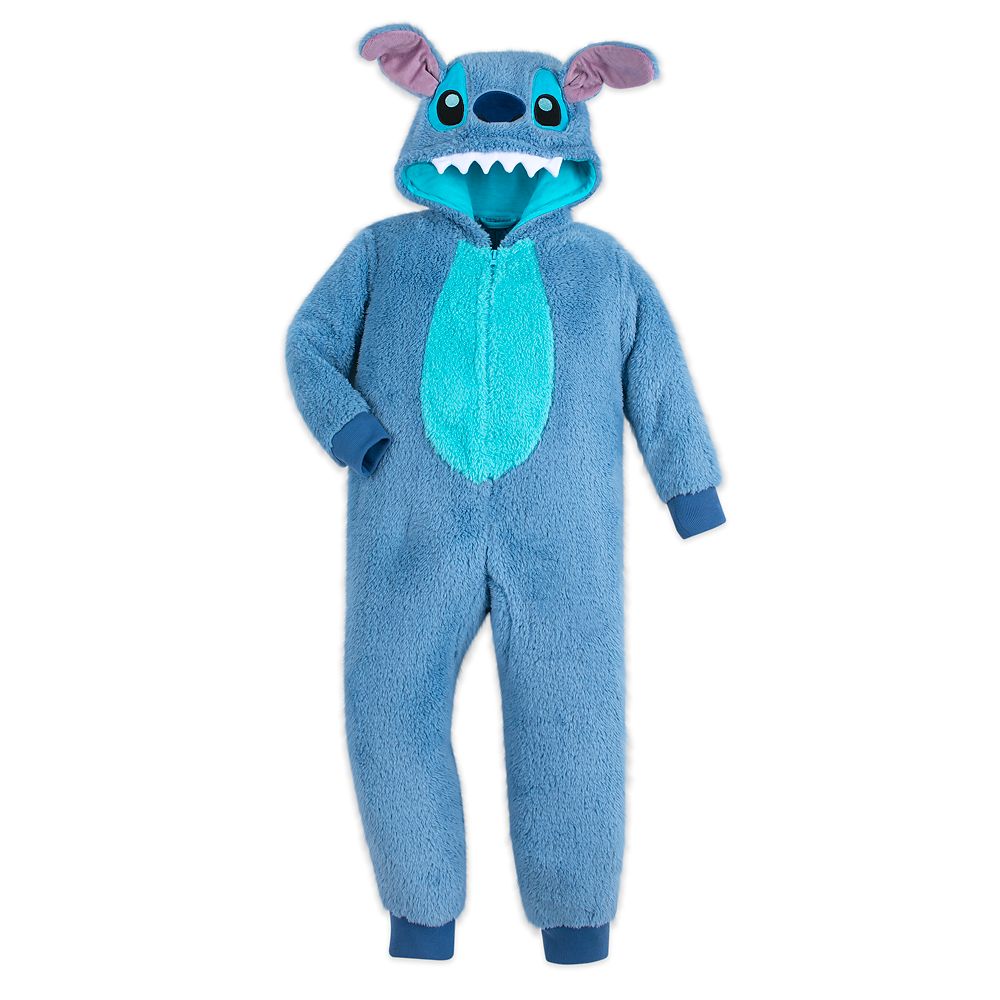 Stitch Fleece Bodysuit Pajamas for Kids