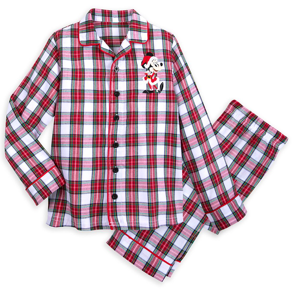 Mickey Mouse Holiday Plaid PJ Set for Boys