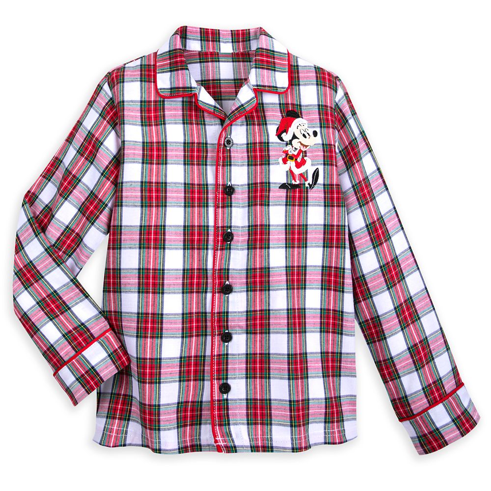 Mickey Mouse Holiday Plaid PJ Set for Boys