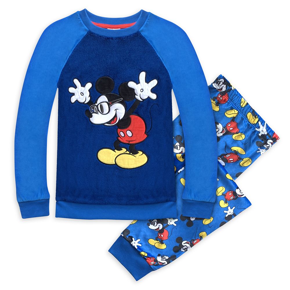 Mickey Mouse Fleece Pajama Set for Boys available online – Dis ...