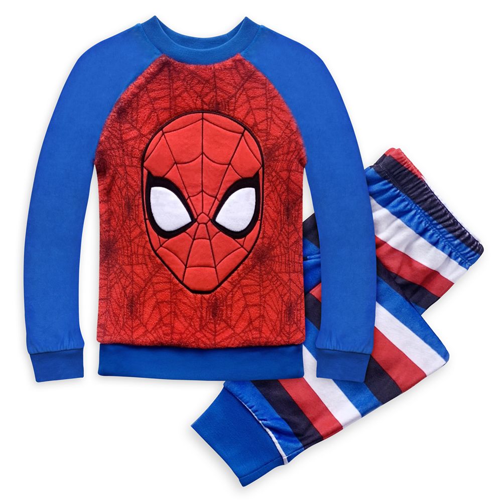 Spider-Man Fleece Pajama Set for Boys