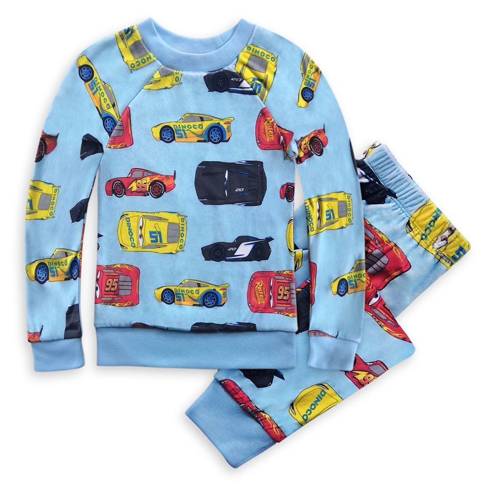 Cars Velour Pajama Set for Boys