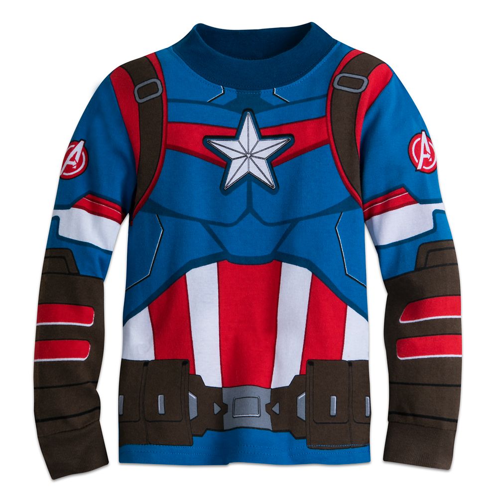 Captain America Costume PJ PALS for Boys