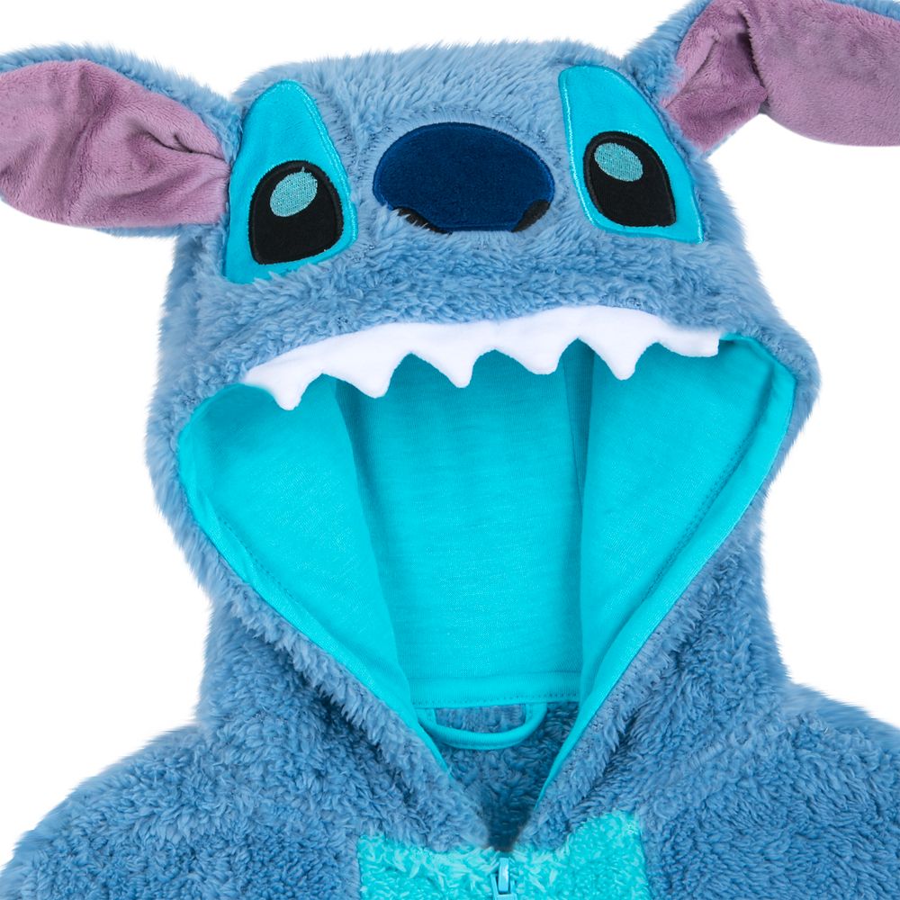 Stitch Fleece Bodysuit Pajamas for Kids