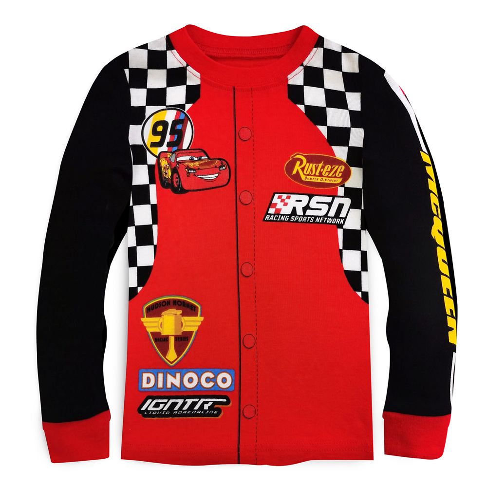 Lightning McQueen Pit Crew Costume PJ PALS for Kids – Cars