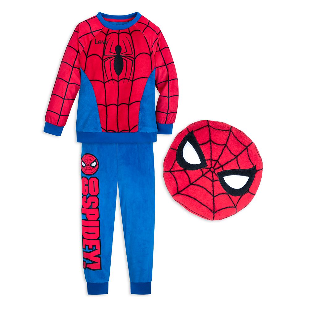 Spider-Man Pajama and Pillow Set for Boys – Personalizable