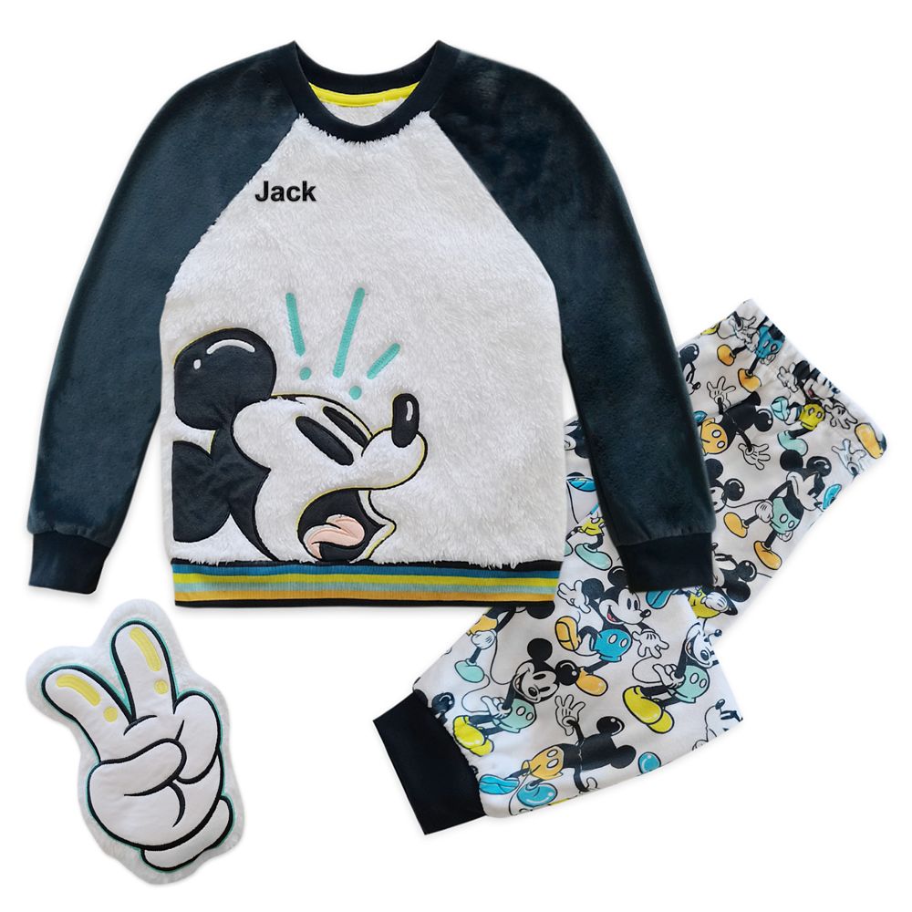 Mickey Mouse Pajama and Pillow Set for Boys – Personalizable