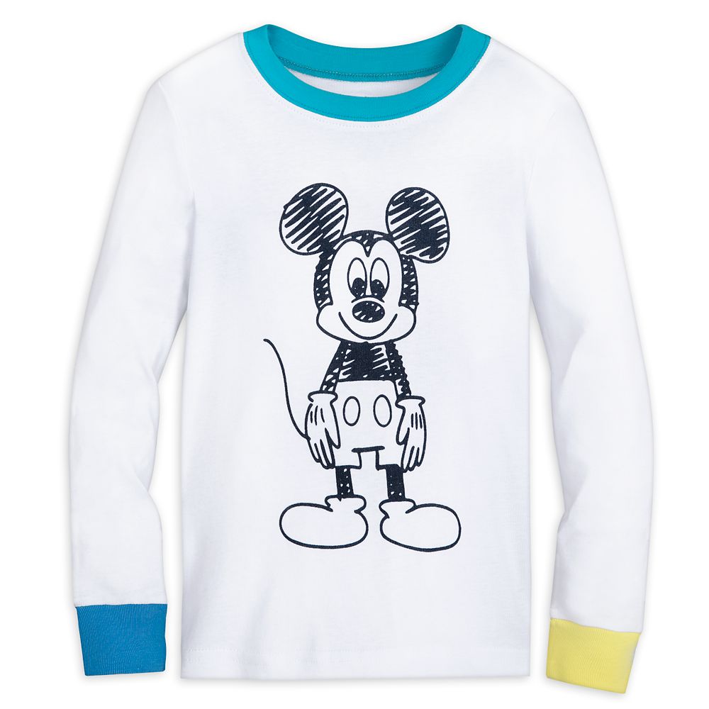 Mickey Mouse Colorable Pajama, Pillowcase, and Marker Set for Kids