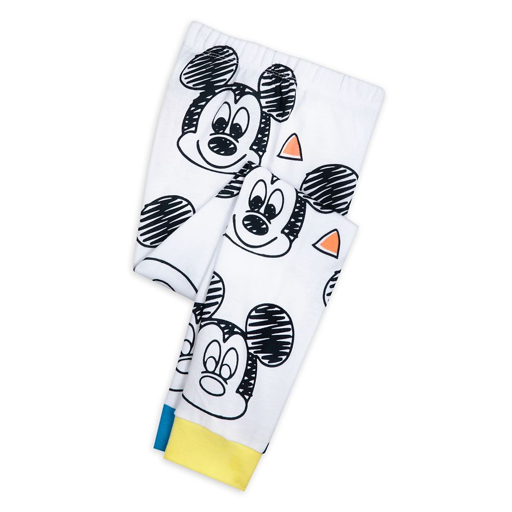 Mickey Mouse Colorable Pajama, Pillowcase, and Marker Set for Kids