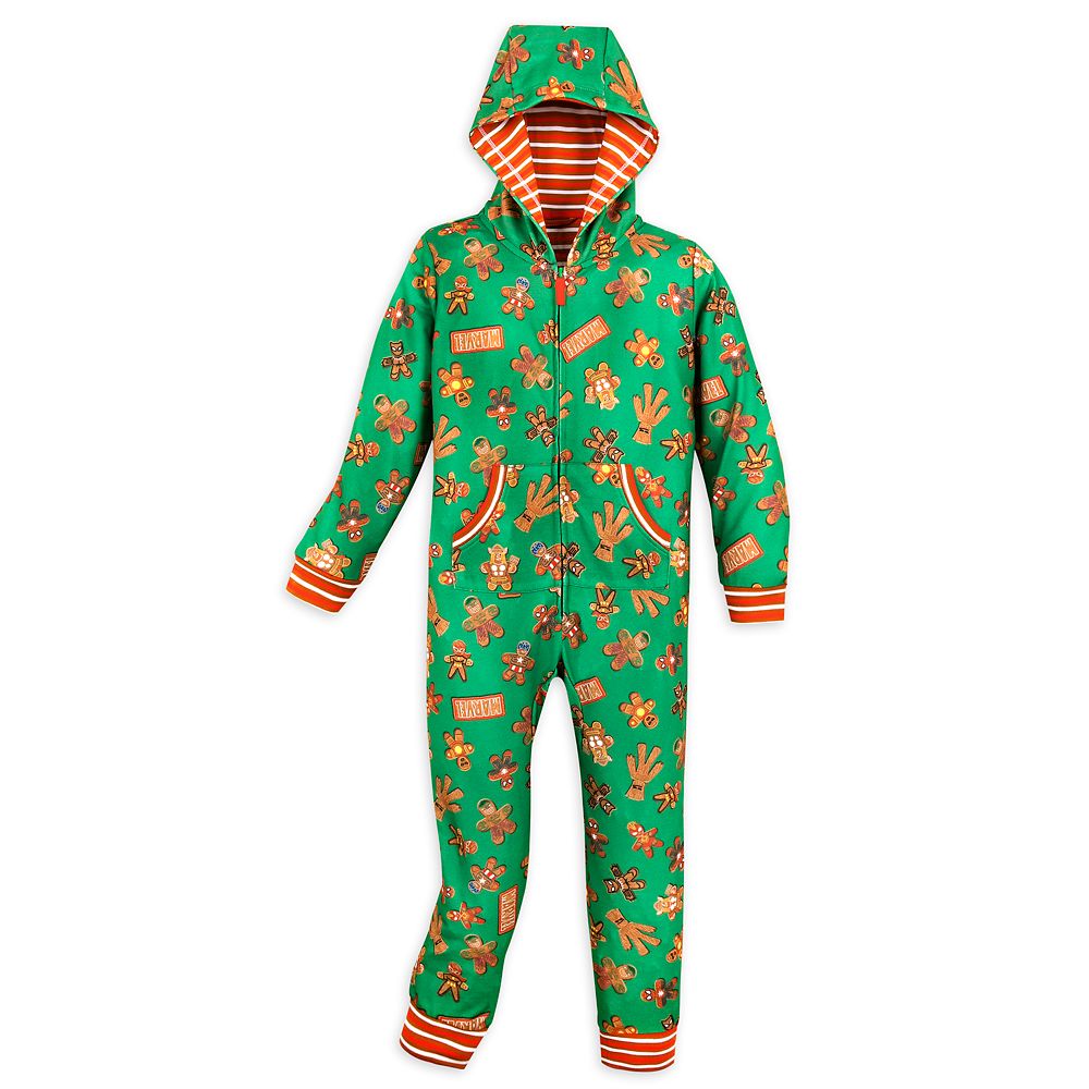 Marvel Hooded Holiday Bodysuit Pajama for Kids