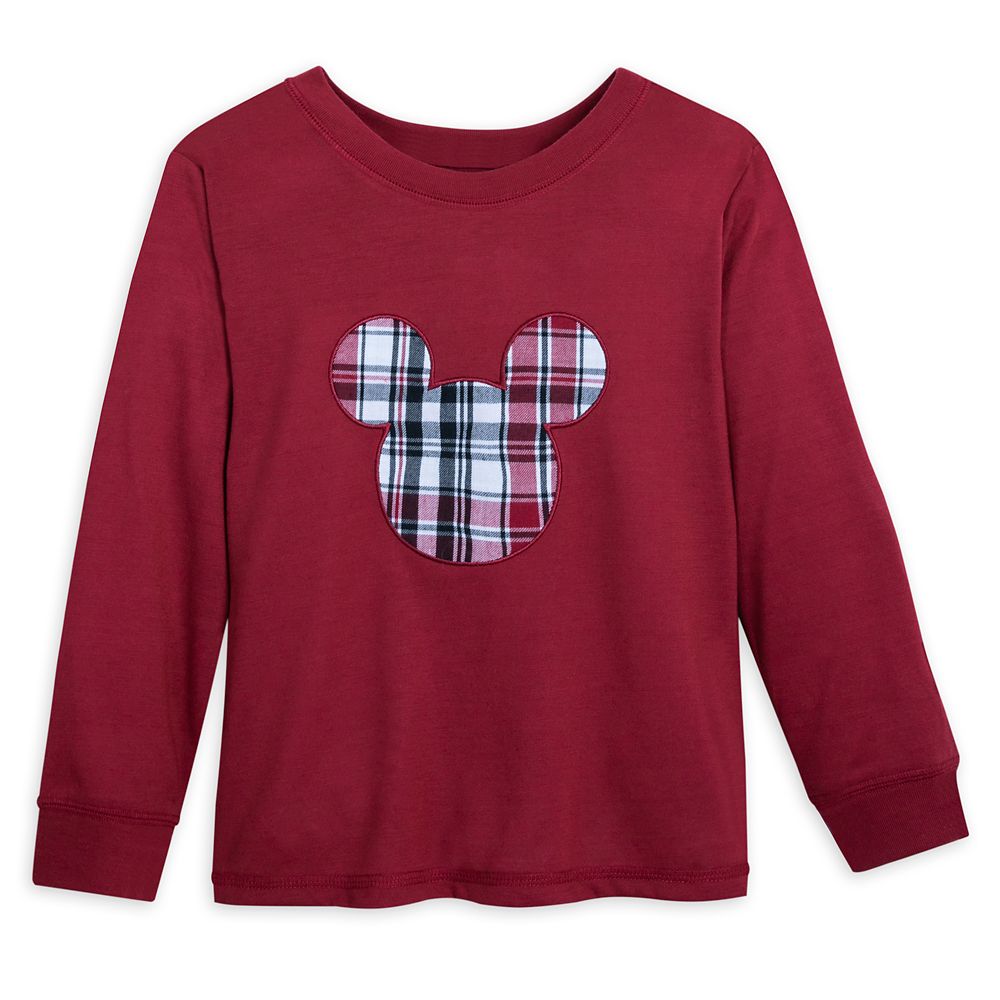 Mickey Mouse Holiday Plaid Sleep Set for Kids