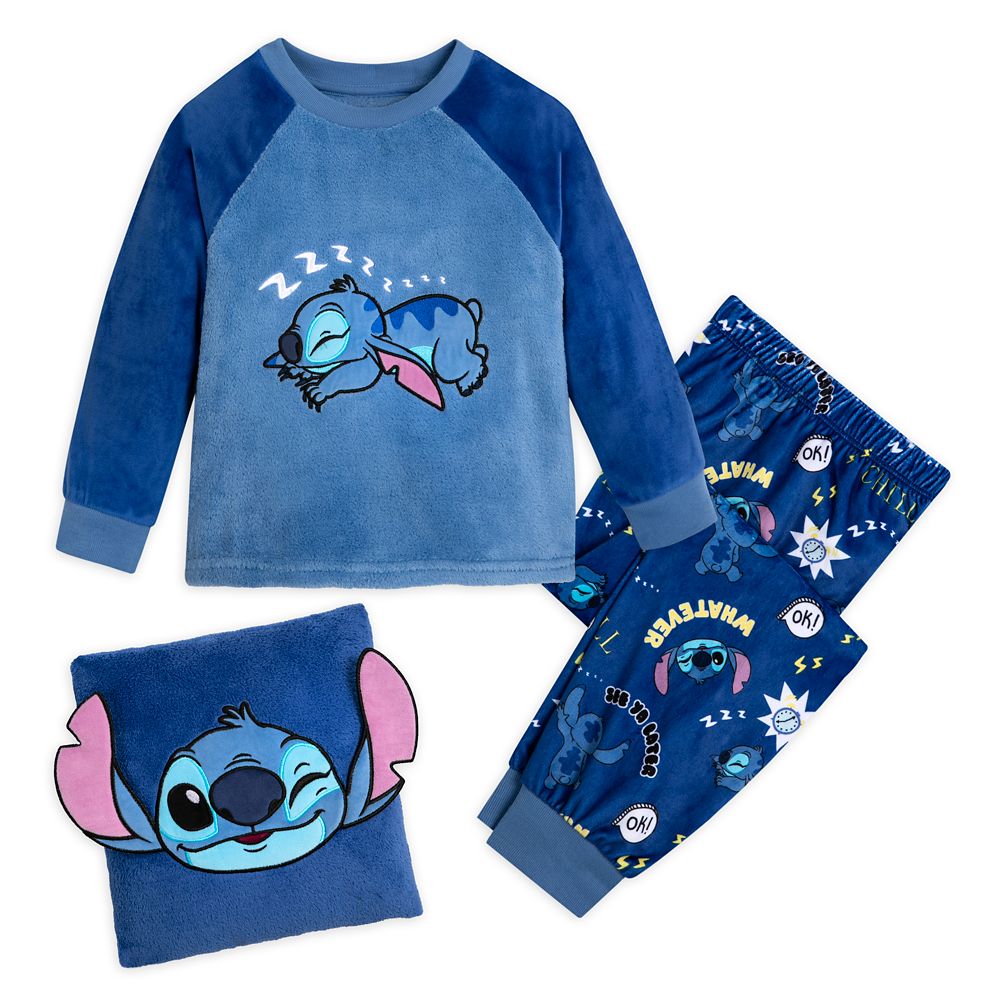 Stitch Pajamas and Pillow Set for Kids is available online for purchase