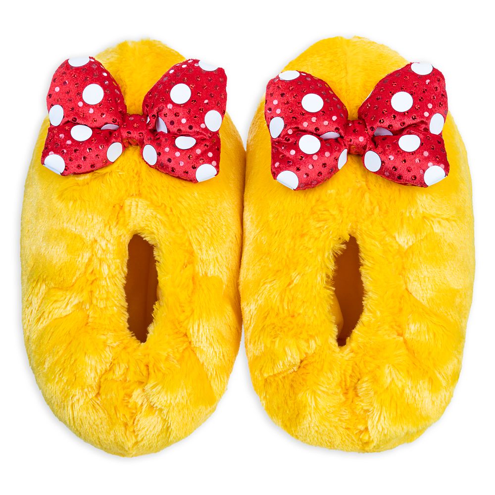 Minnie Mouse Plush Slippers for Adults is here now