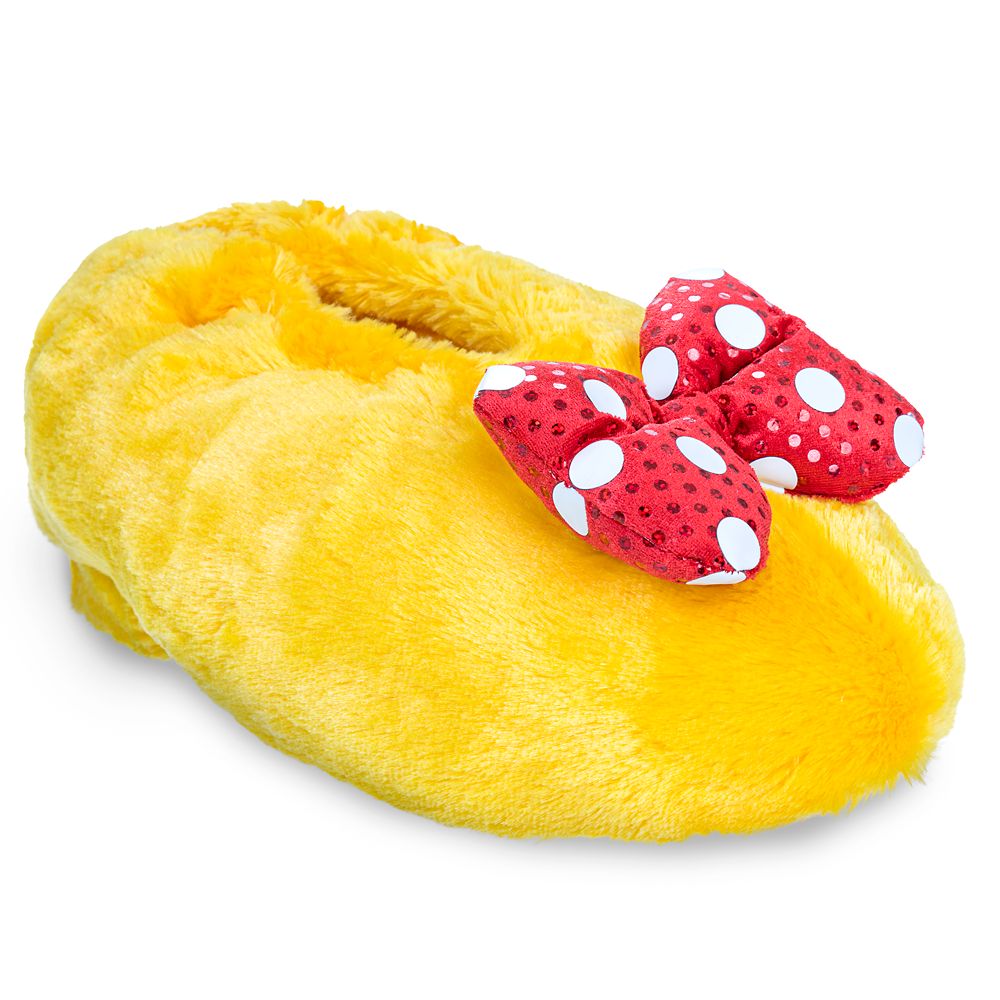 Minnie Mouse Plush Slippers for Adults