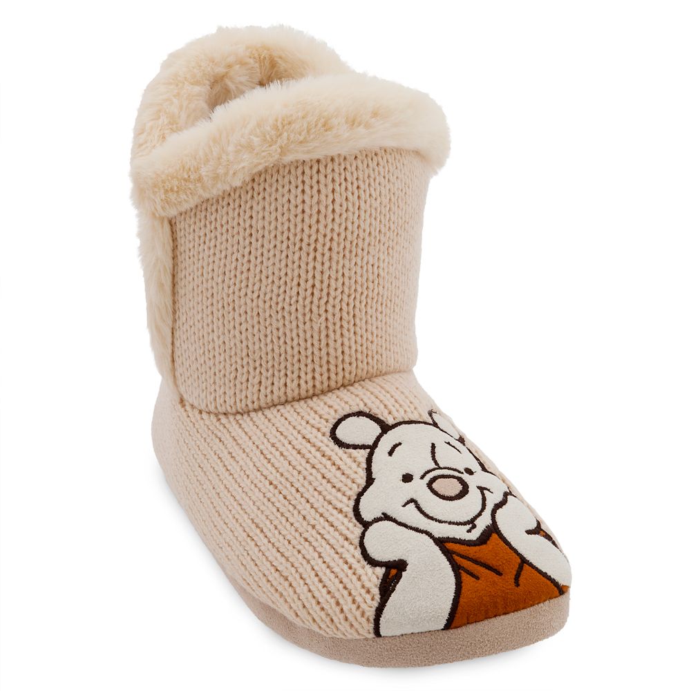 Winnie the Pooh Boot Slippers for Adults
