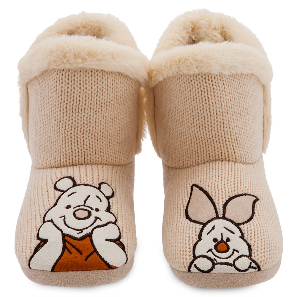 Winnie the Pooh Boot Slippers for Adults