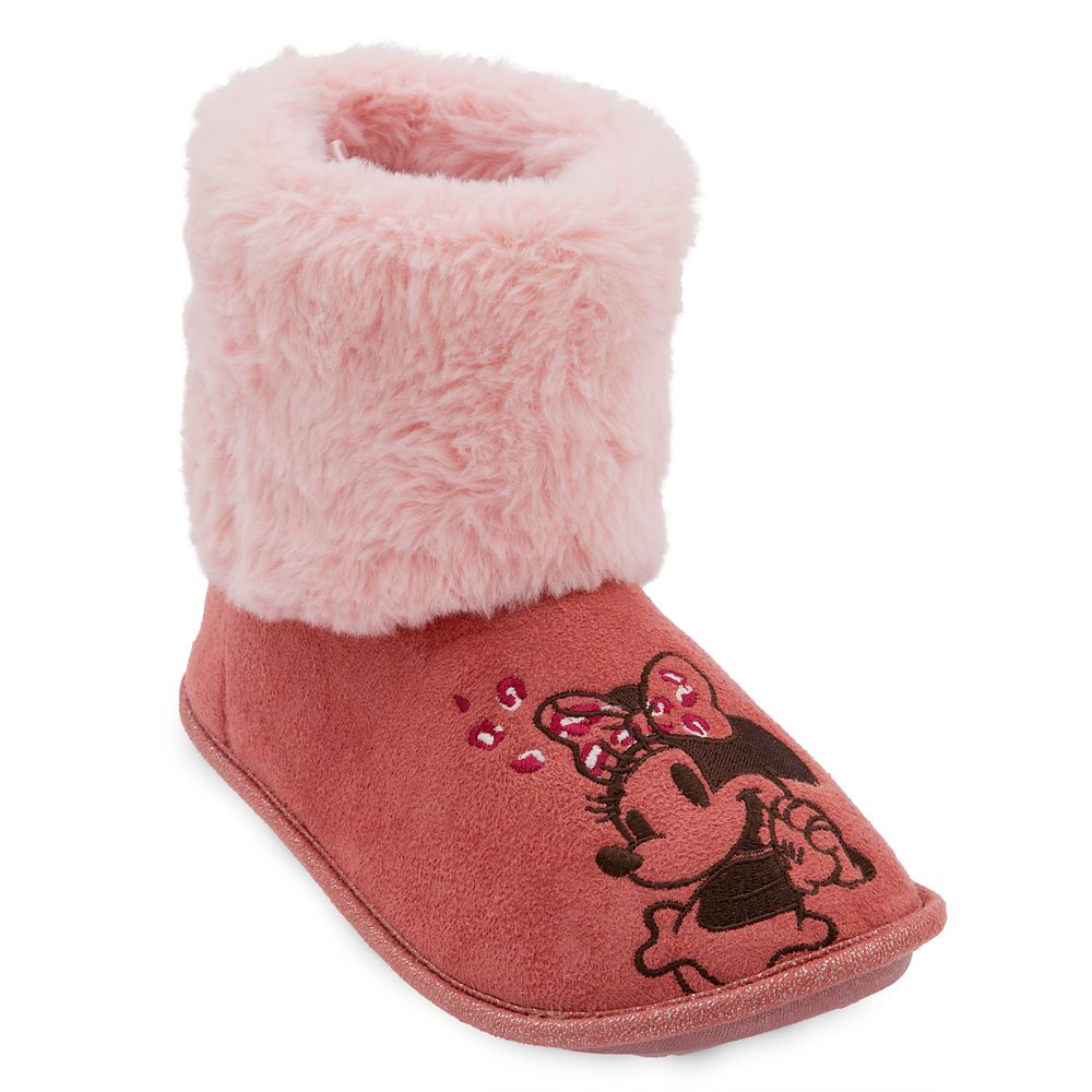 Minnie Mouse Boot Slippers for Adults