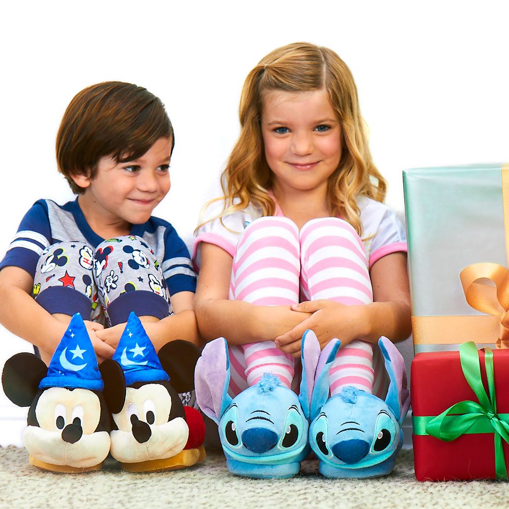 Sorcerer Mickey Mouse Slippers for Kids – Fantasia