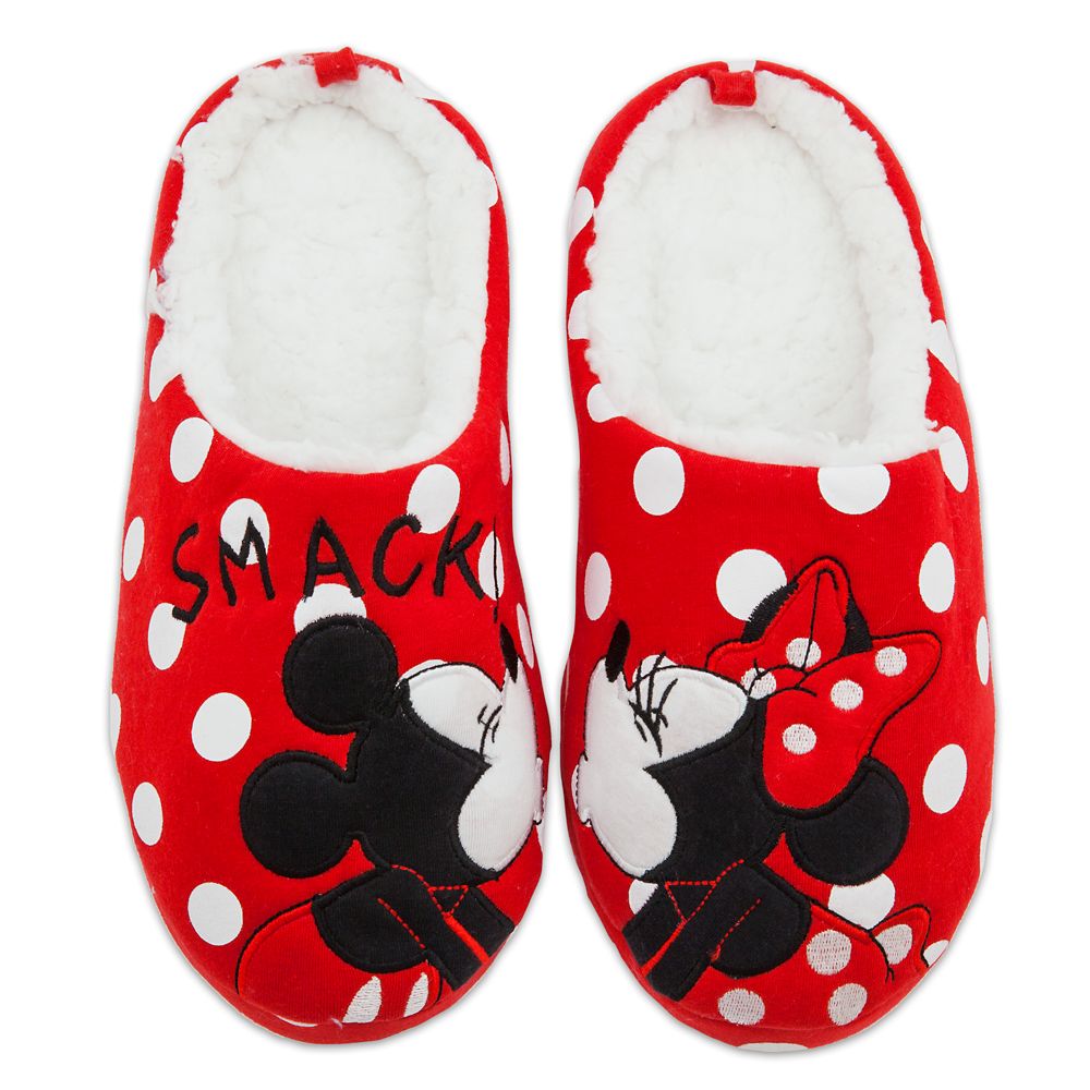 Mickey and Minnie Mouse Slippers for Women