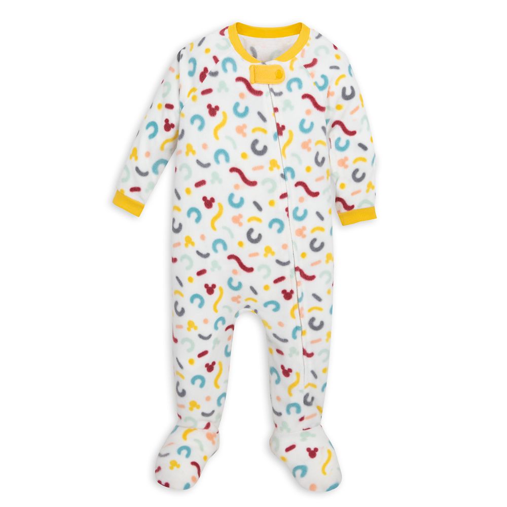 Mickey Mouse Icon Fleece Stretchie Sleeper for Baby here now