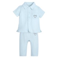 Mickey Mouse Icon Woven Shirt and Pants Set for Baby