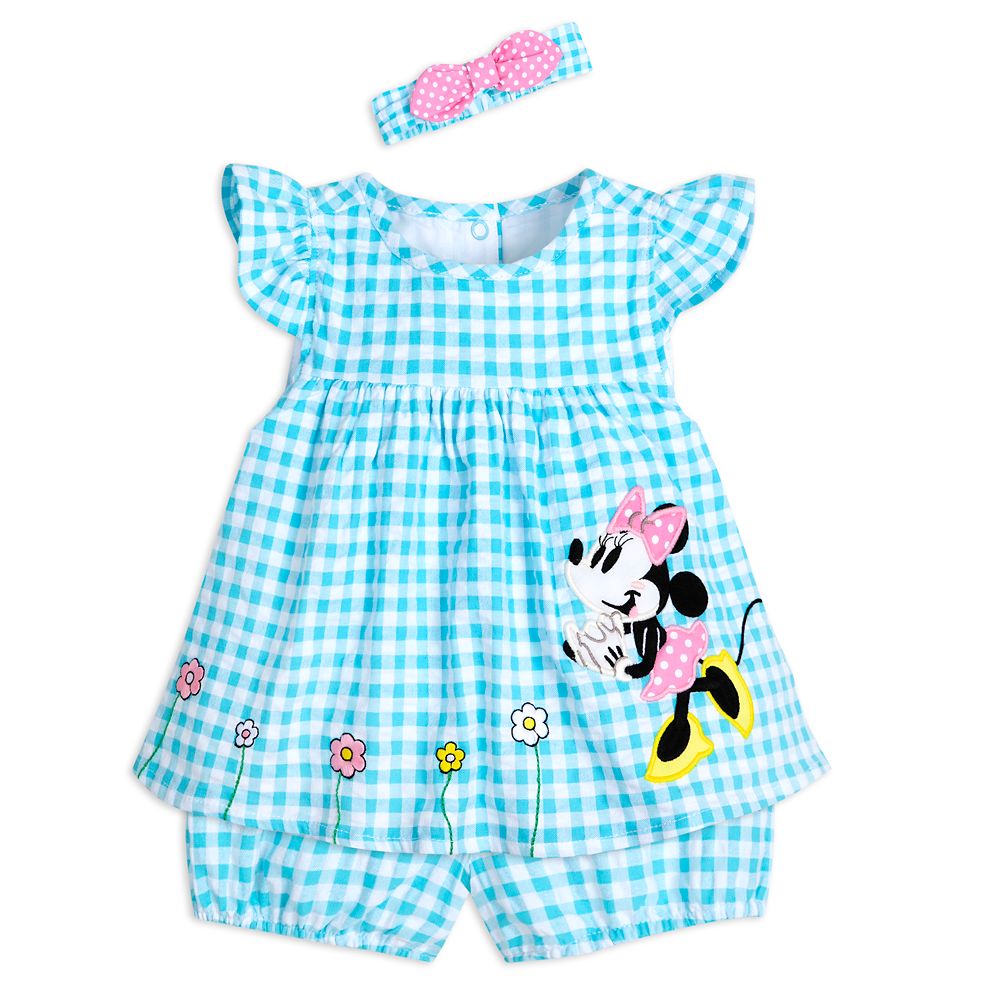 Minnie Mouse Gingham Dress Set for Baby