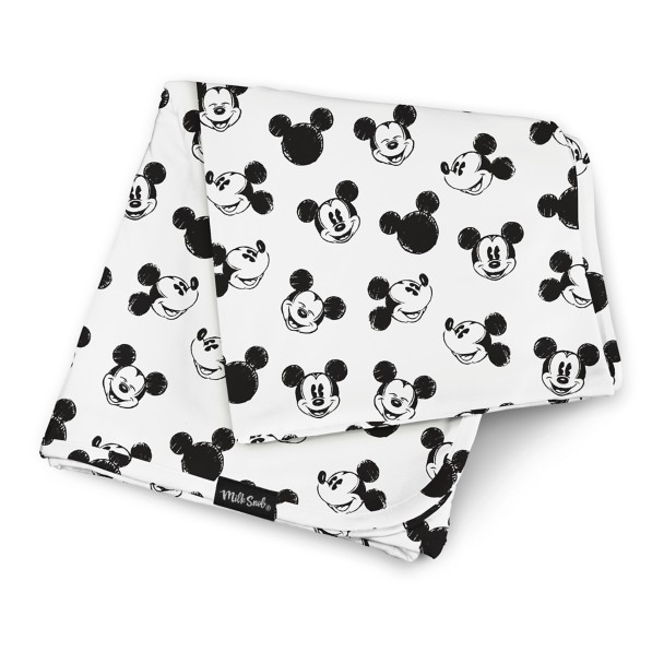 Mickey Mouse Sketch Baby Blanket by Milk Snob
