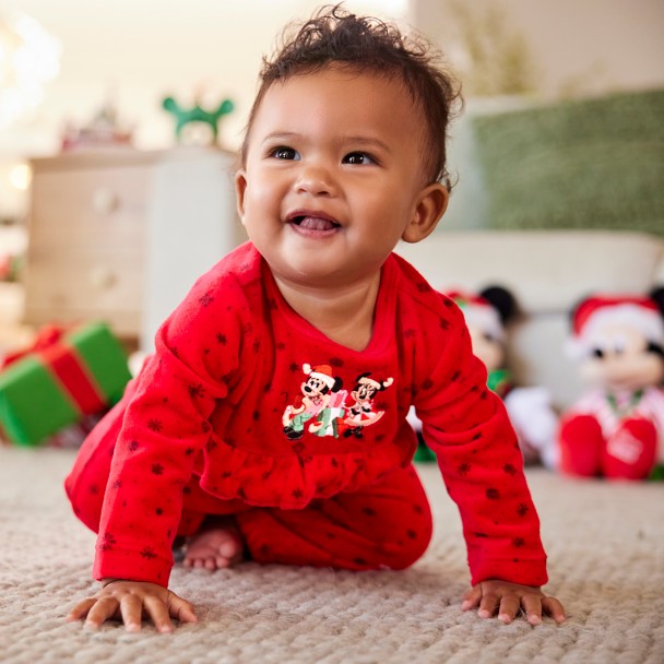 Mickey and Minnie Mouse Holiday Bodysuit for Baby | Disney Store