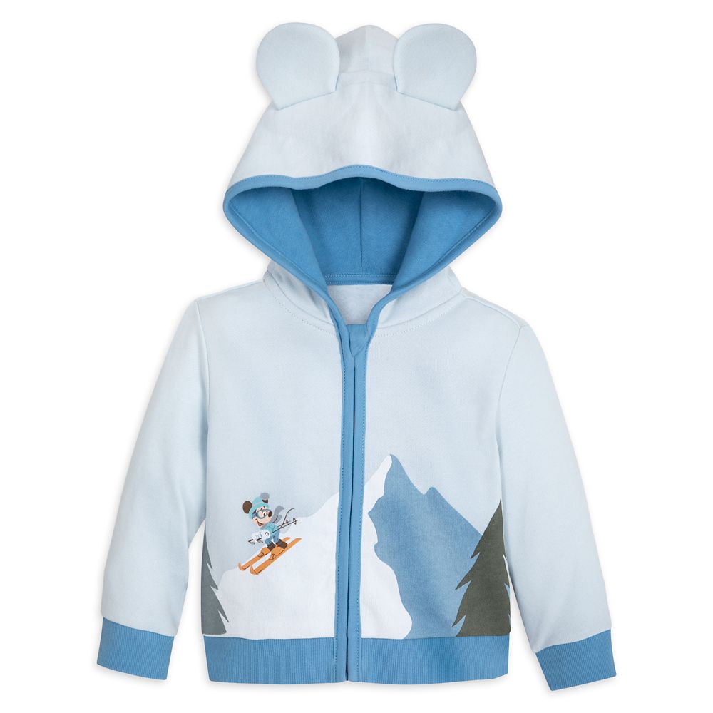 Mickey Mouse and Goofy Holiday Homestead Zip Hoodie for Baby available online for purchase