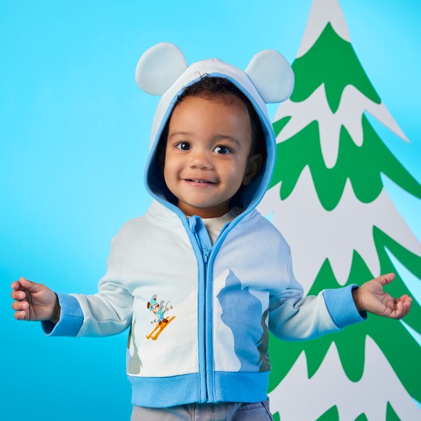 Mickey Mouse and Goofy Holiday Homestead Zip Hoodie for Baby