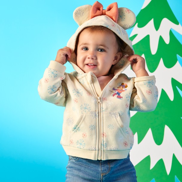 Minnie Mouse Holiday Homestead Zip Hoodie for Baby