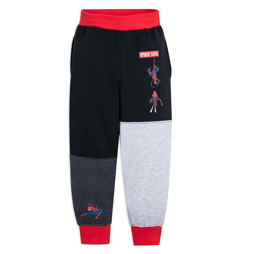 Pantalon Spider-Man Marvel - Jogger Garçon - Gris - 80% Coton - Taille 5-14 Ans