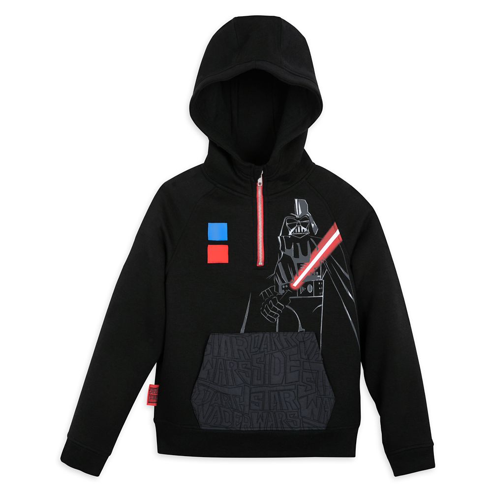 Darth Vader Half Zip Fleece Hoodie for Kids  Star Wars Official shopDisney