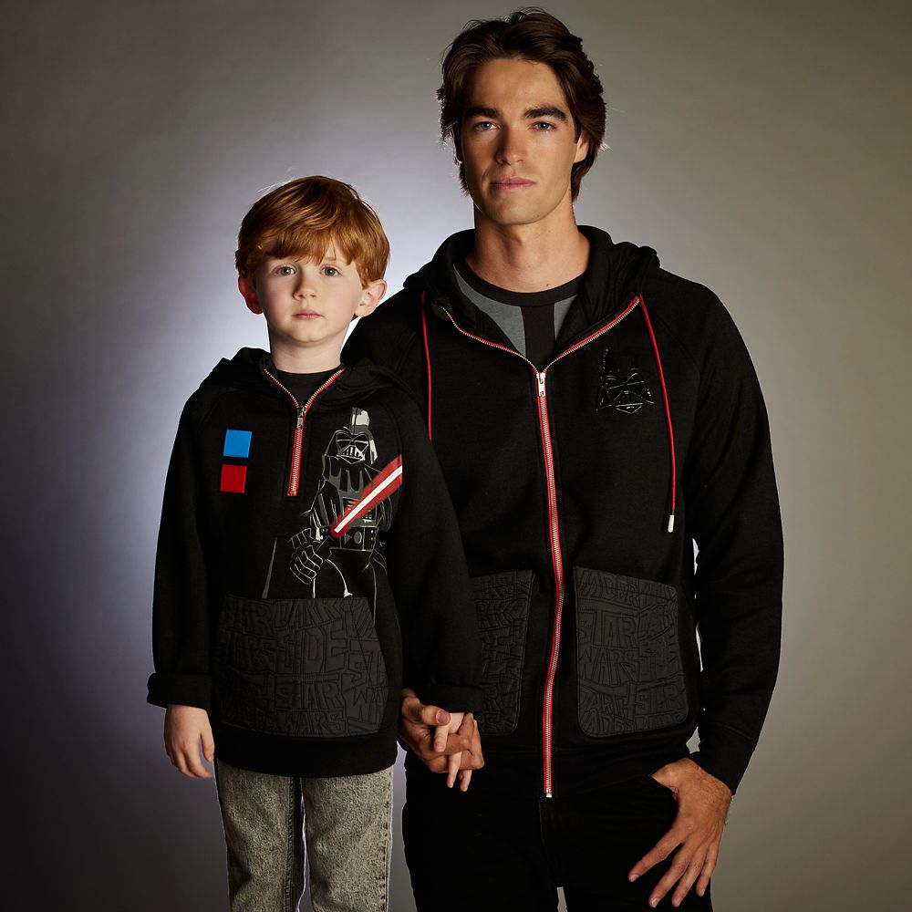 Darth Vader Half Zip Fleece Hoodie for Kids &ndash; Star Wars