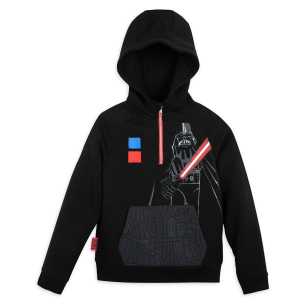 Darth Vader Half Zip Fleece Hoodie for Kids – Star Wars
