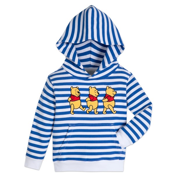 Winnie the Pooh Striped Pullover Hoodie for Kids