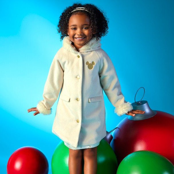 Mickey Mouse Icon Holiday Dress Coat for Girls