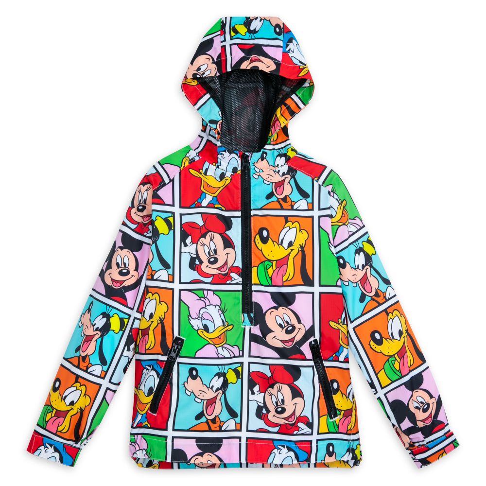 Mickey Mouse Kid Ultra Light Rain Coat Windbreaker Jacket Size 140 US 8-10 Y