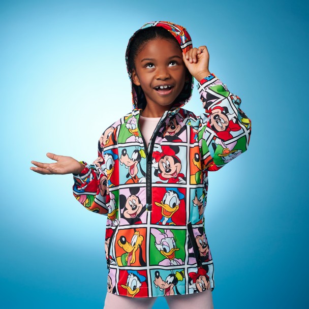 Mickey Mouse and Friends Packable Hooded Rain Jacket for Kids