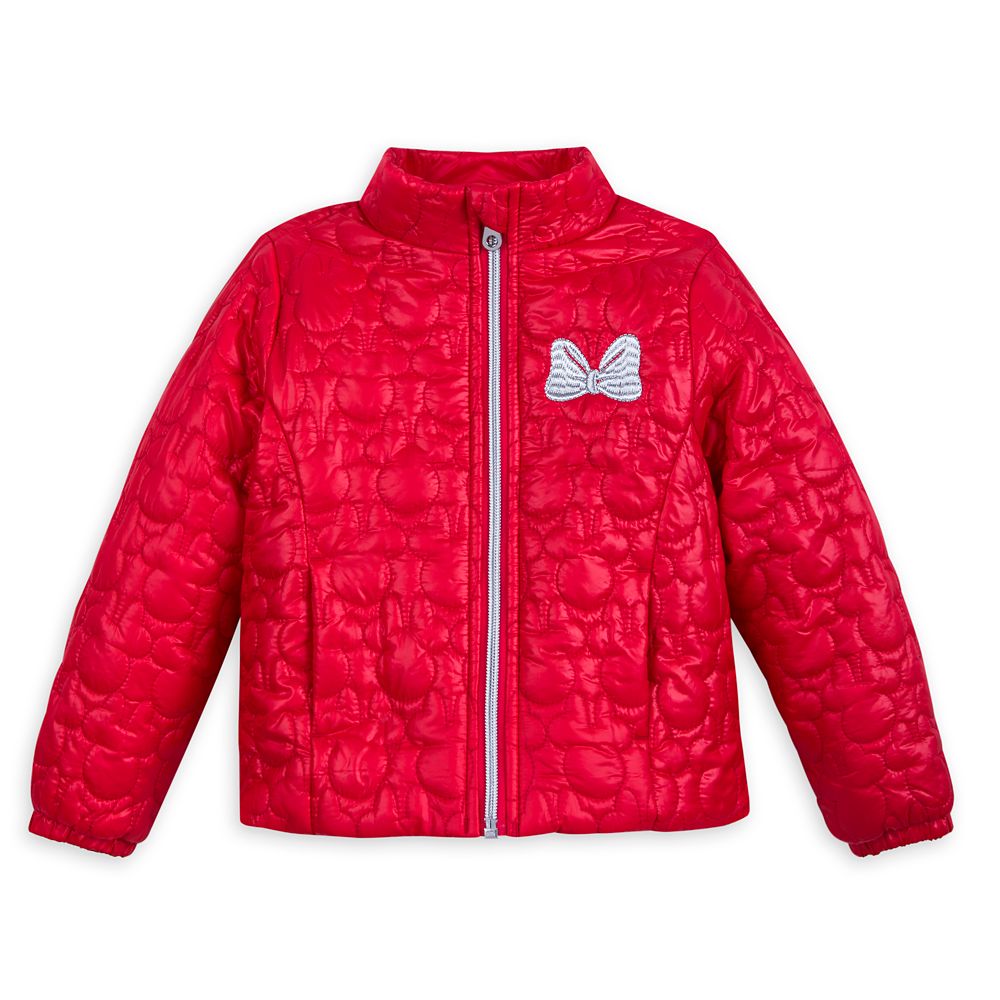 Minnie Mouse Bow Lightweight Puffy Jacket for Kids