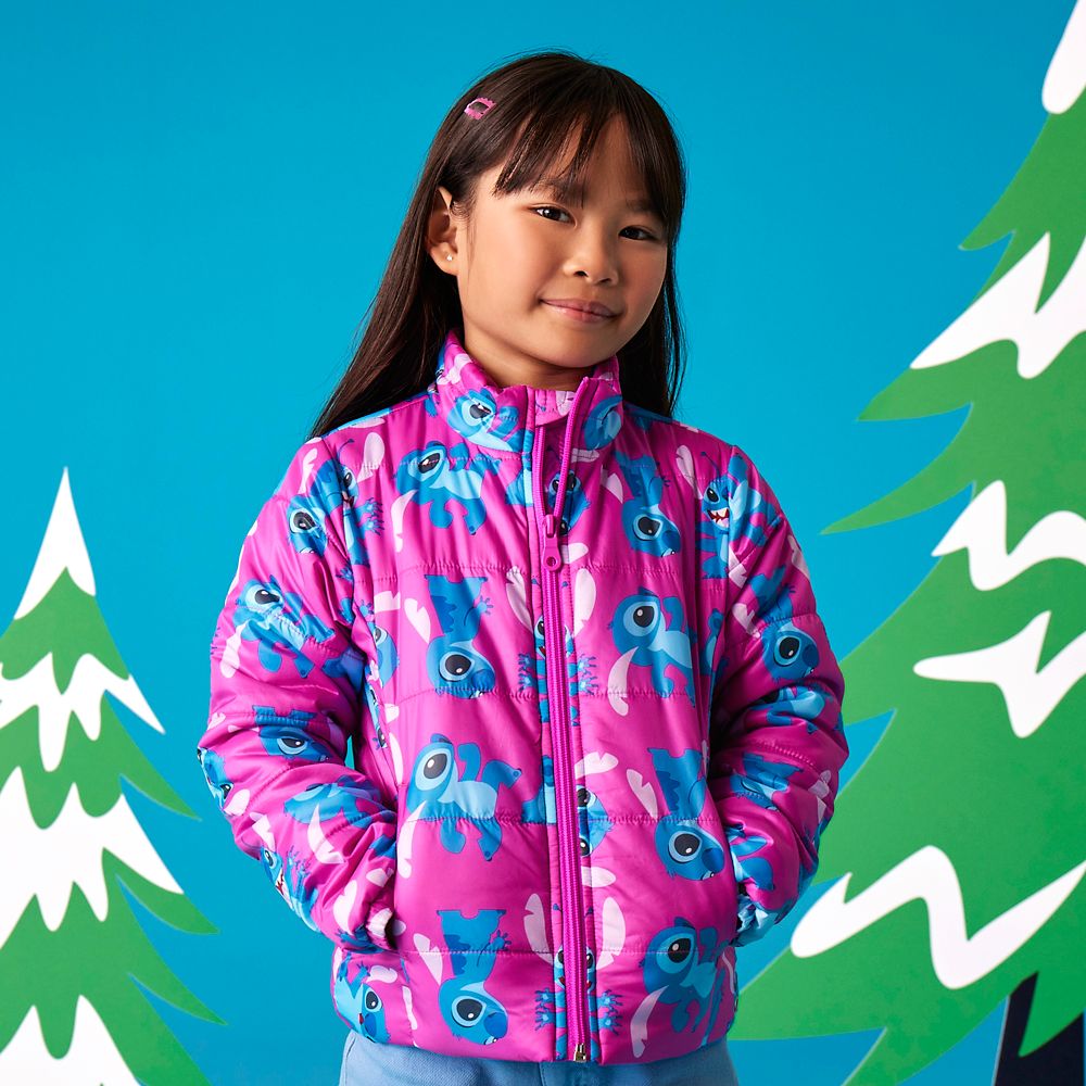 Stitch Lightweight Puffy Jacket for Kids