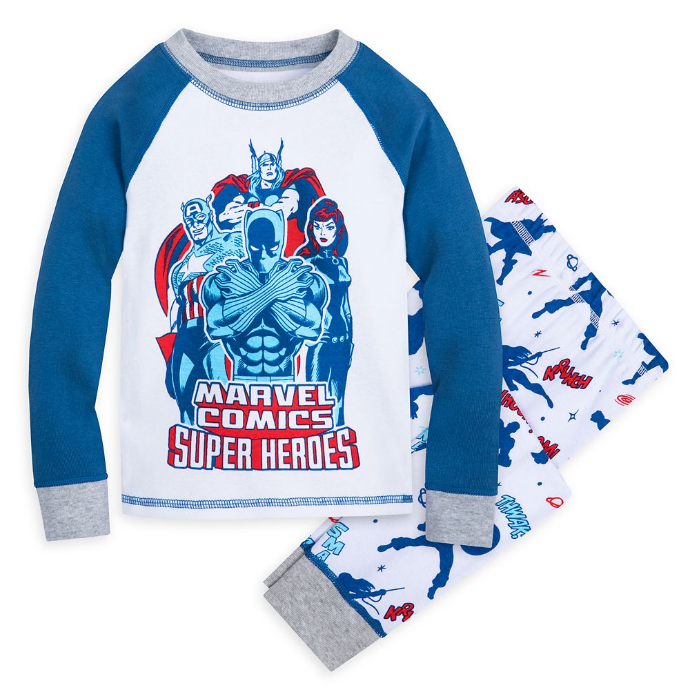 Marvel Comics Super Heroes PJ PALS Set for Kids Disney Store