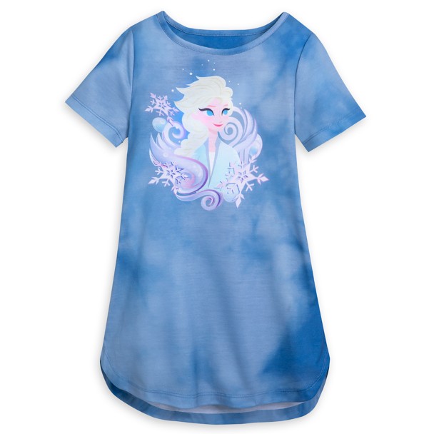 Elsa Tie-Dye Nightshirt for Girls – Frozen 2